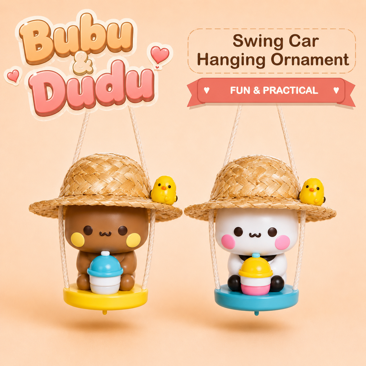 Bubu Dudu Swing Car Hanging Ornament