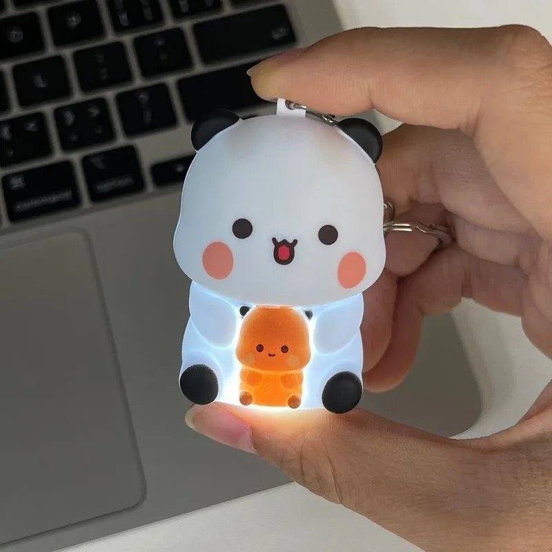 Bubu & Dudu Keychain -Says"I LOVE YOU" Lights Up 布布一二发光钥匙圈声音玩具挂件