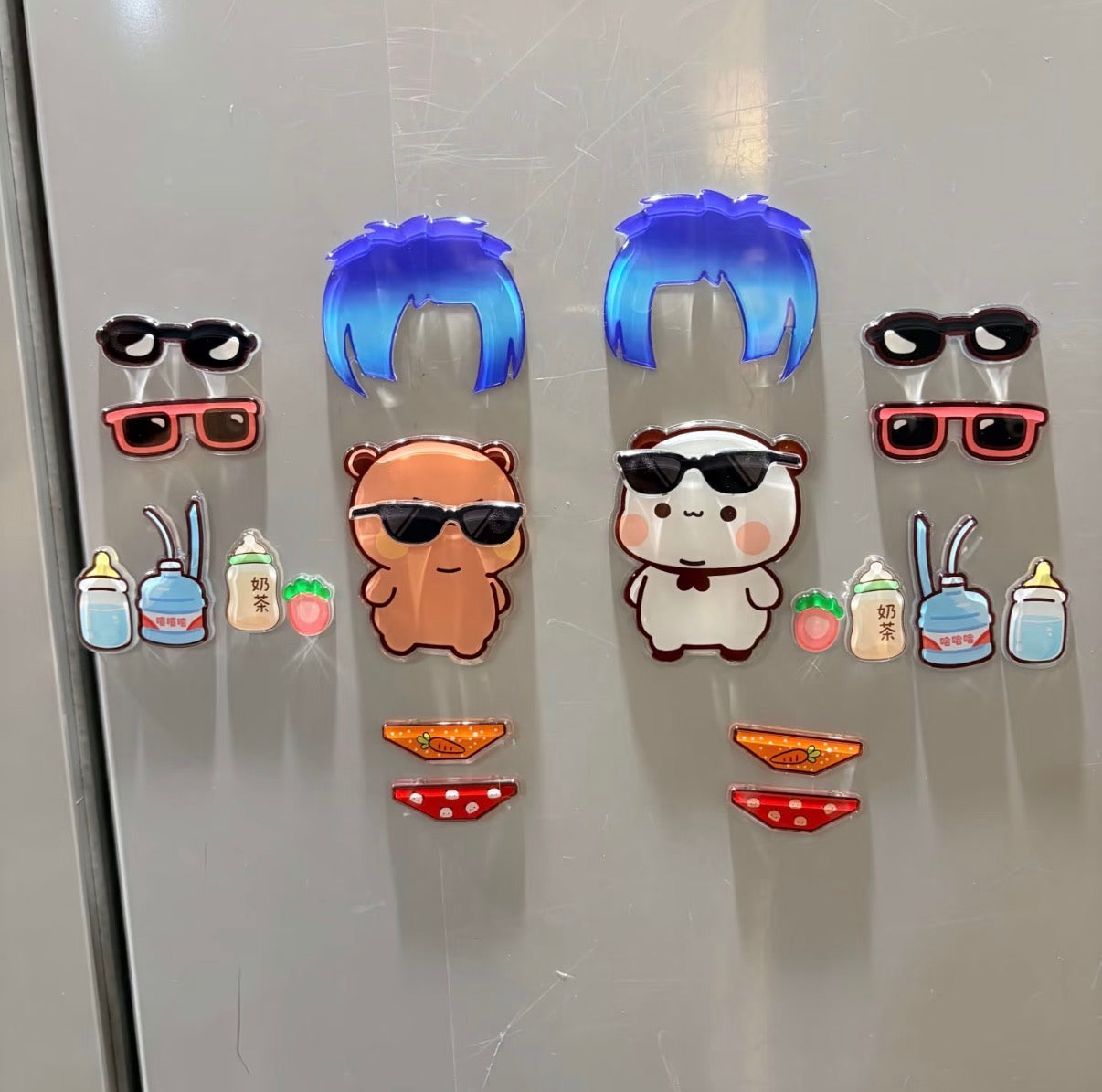 Bubu Dudu Dress-Up Fridge Magnets | 一二布布磁吸换装冰箱贴