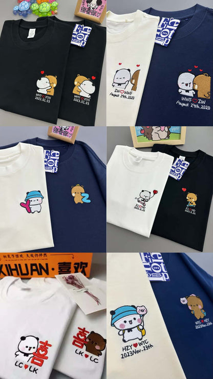 Bubu & Dudu Custom Embroidered T-Shirt detail image 4