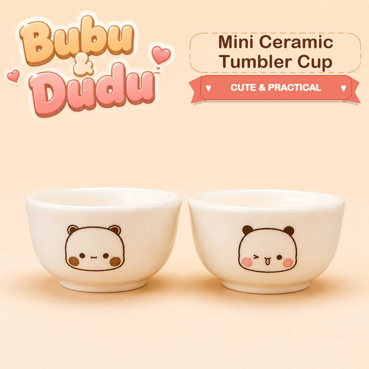 20ml Bubu & Dudu Mini Ceramic Tumbler Cup