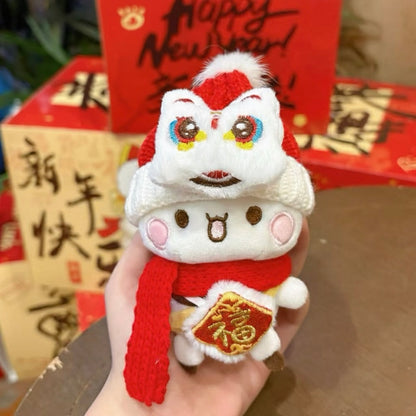 Handmade Bubu Dudu Lunar New Year 10cm Plush Keychain