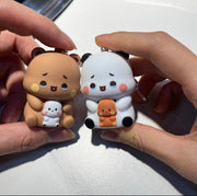 Bubu & Dudu Light-Up “I Love You” Sound Keychain