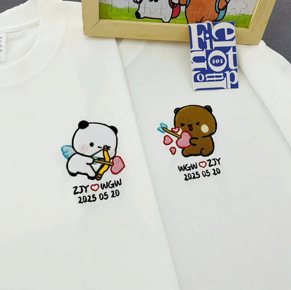 Bubu & Dudu Custom Embroidered T-Shirt detail image 7