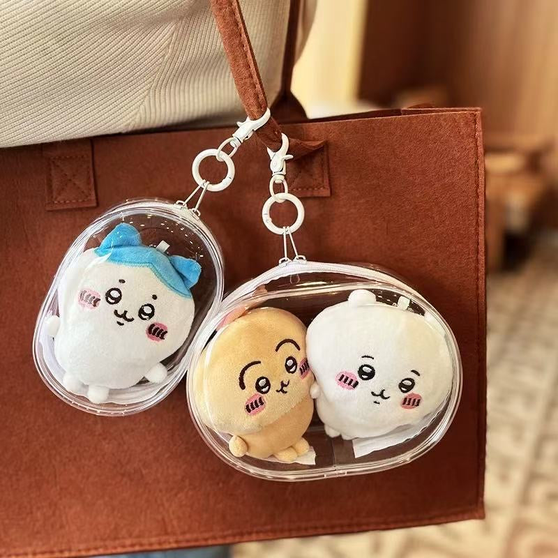 10cm15cm20cm娃外出遛娃包pvc透明收纳防尘挂包  PVC Storage Bag