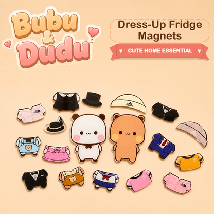 Bubu Dudu Dress-Up Fridge Magnets product photo