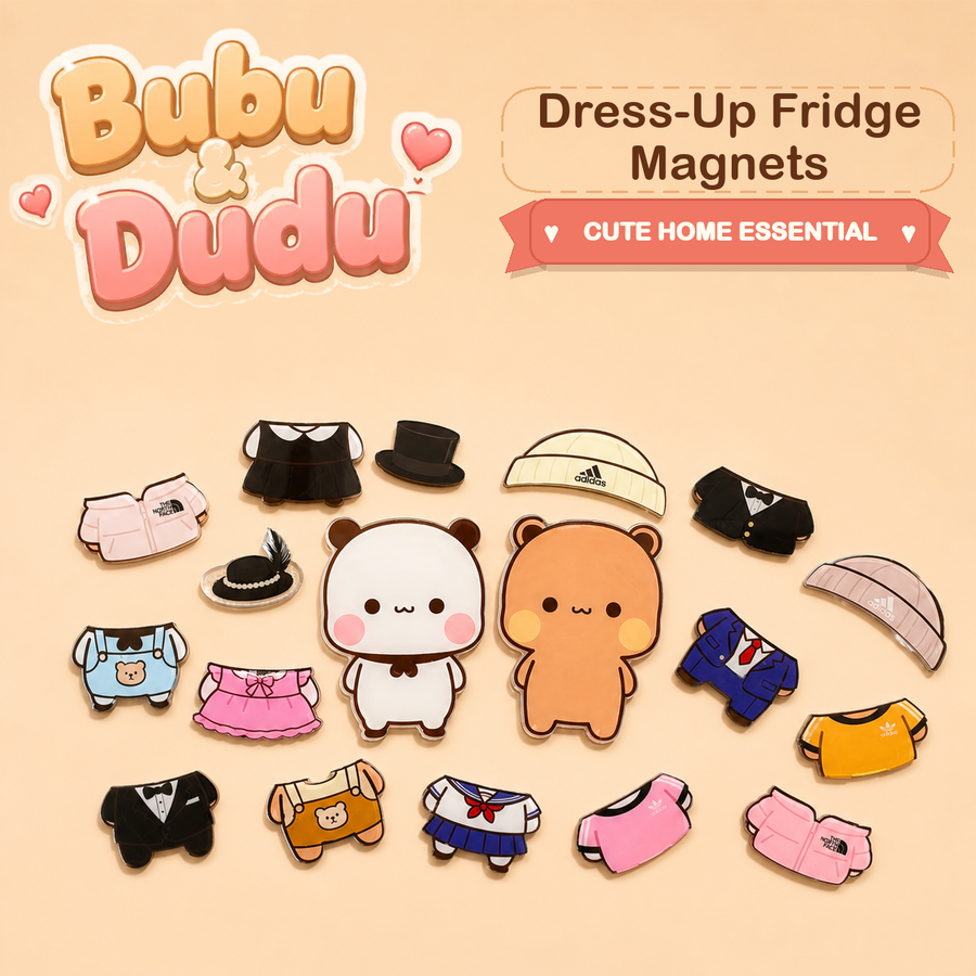 Bubu Dudu Dress-Up Fridge Magnets product photo