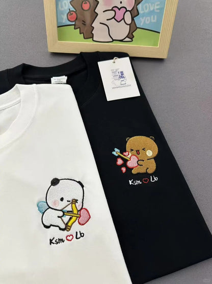 Bubu & Dudu Custom Embroidered T-Shirt detail image 5
