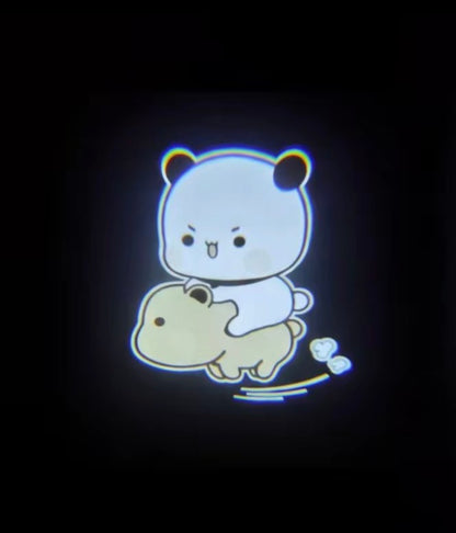 布布一二車門自動感應投影迎賓燈
