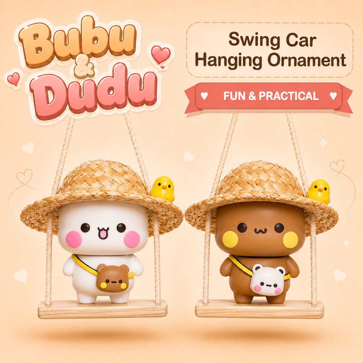 Bubu Dudu Swing Car Hanging Ornament