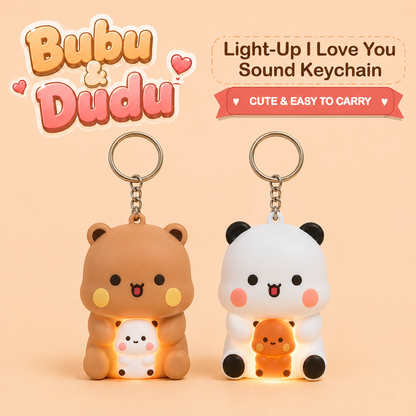 Bubu & Dudu Light-Up “I Love You” Sound Keychain detail image 3