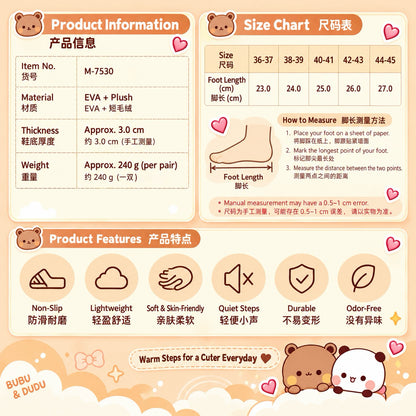 Bubu Dudu Cozy Plush Winter Slipper