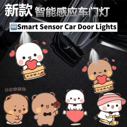 布布一二車門自動感應投影迎賓燈