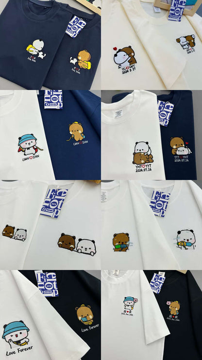 Bubu & Dudu Custom Embroidered T-Shirt detail image 3