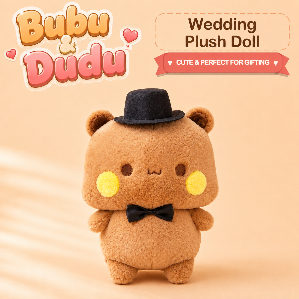 Bubu Dudu 35cm wedding plush doll