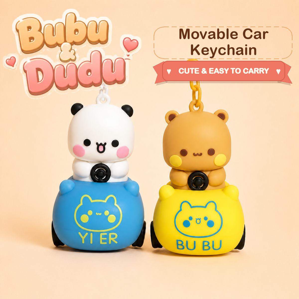 Bubu Dudu Movable Car Keychain