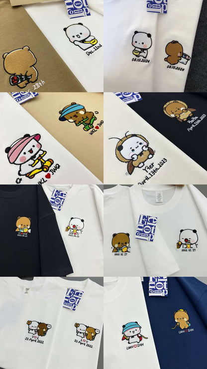 Bubu & Dudu Custom Embroidered T-Shirt detail image 2