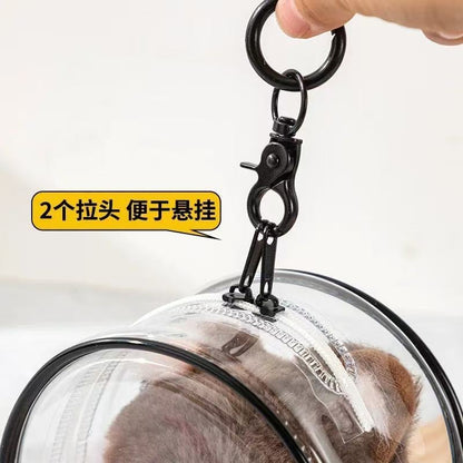 10cm／15cm／20cm PVC 娃娃外出透明收納防塵掛包