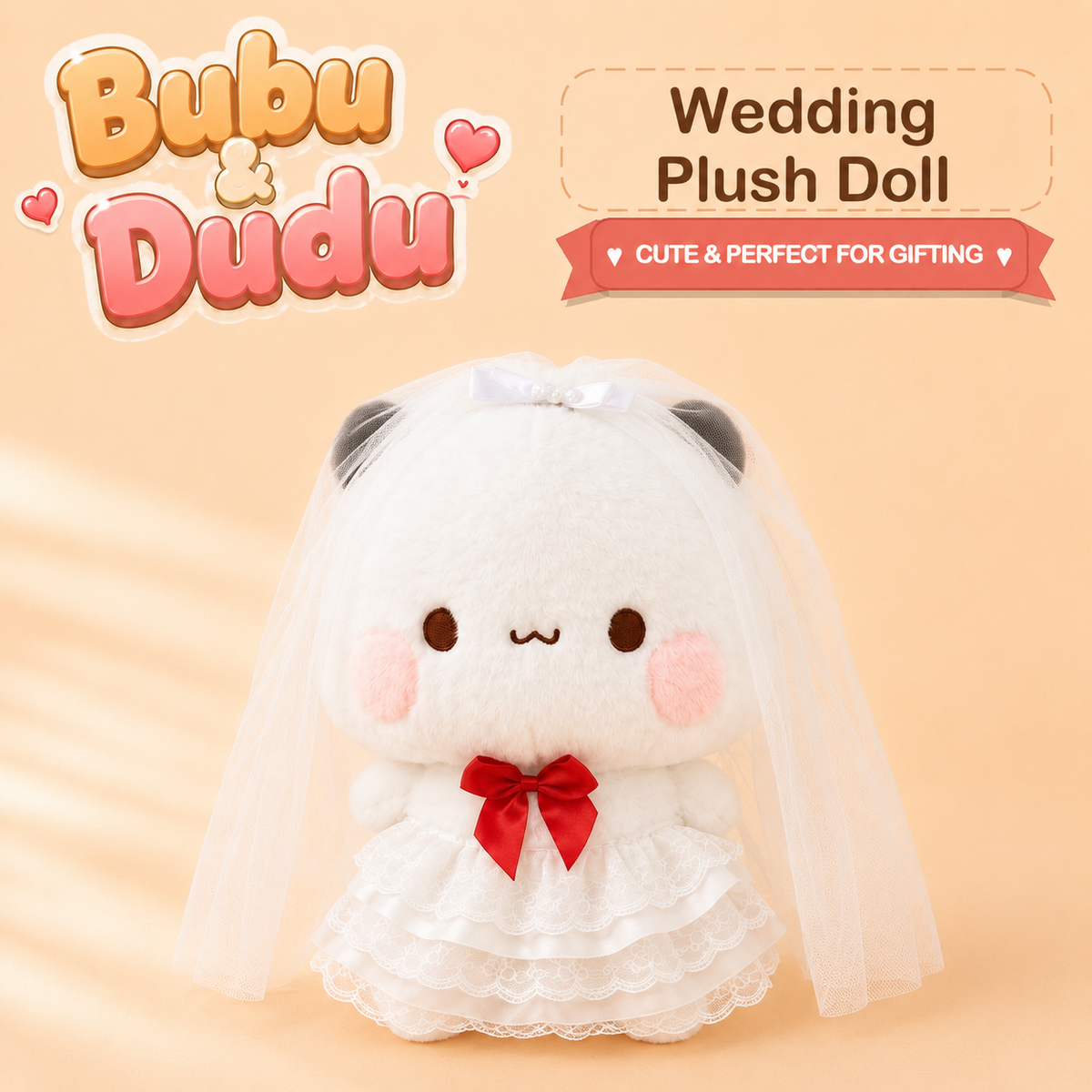 Bubu Dudu 35cm wedding plush doll