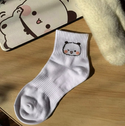 Bubu Dudu Unisex Mid-Calf Cotton Socks