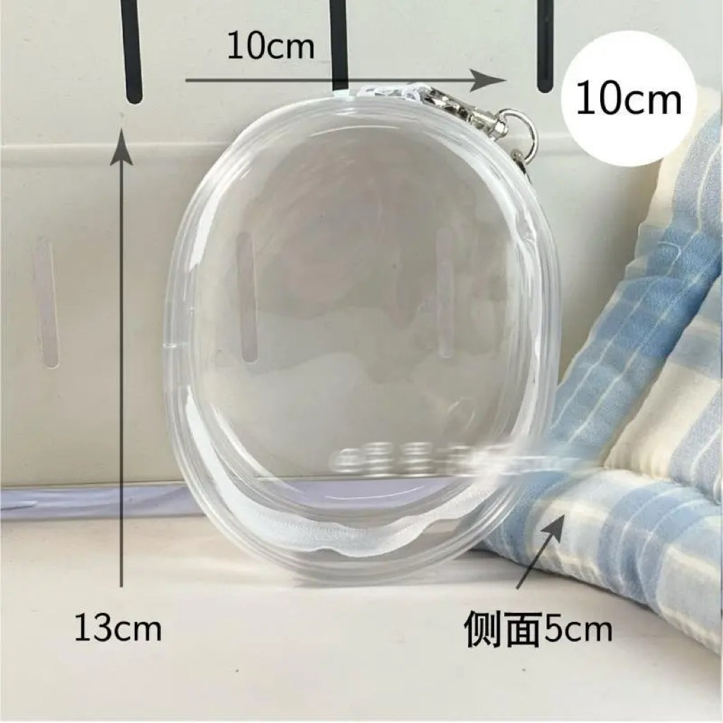 10cm15cm20cm娃外出遛娃包pvc透明收纳防尘挂包  PVC Storage Bag