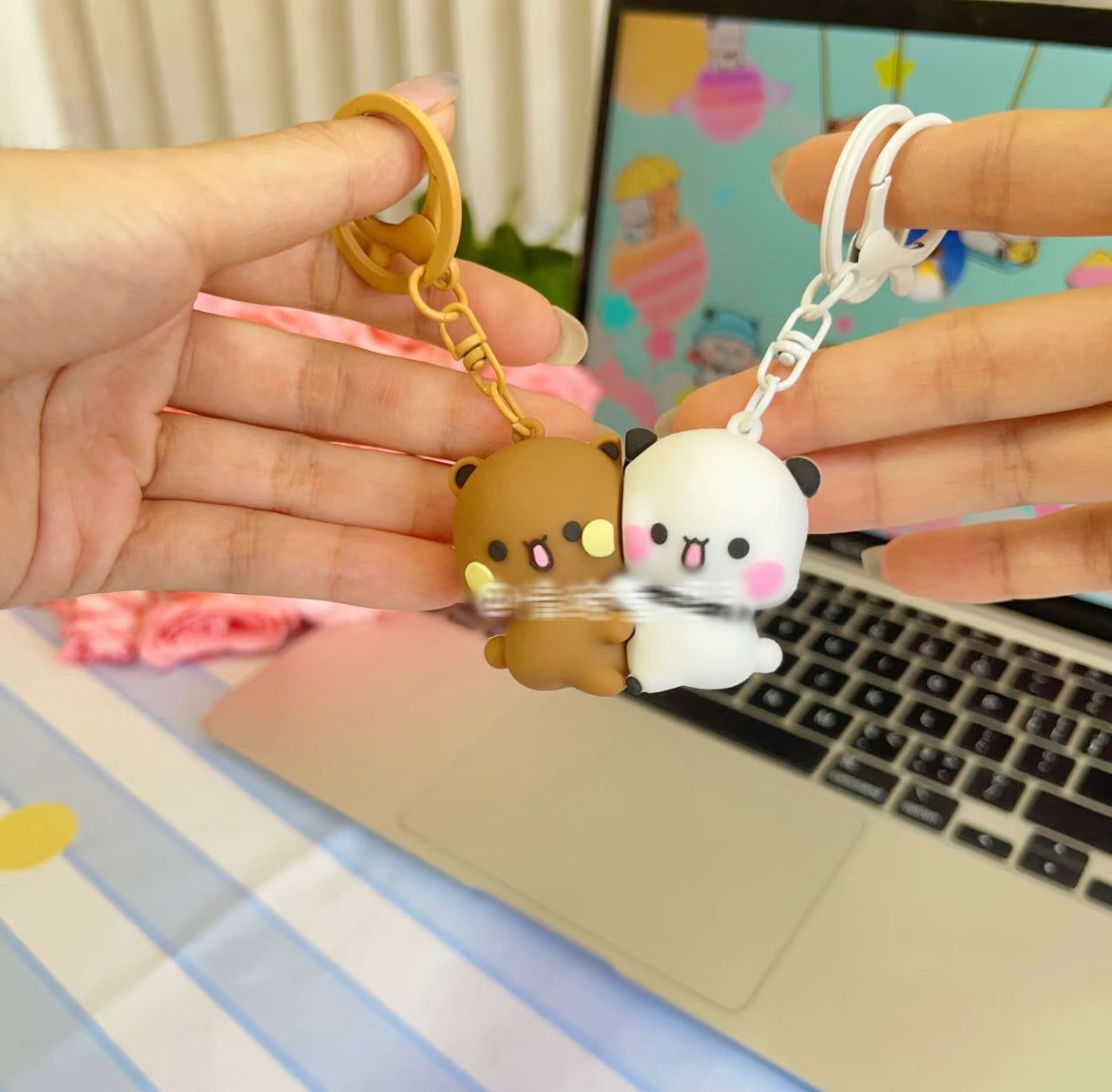 布布一二迷你磁吸贴贴钥匙扣Bubu Dudu Mini Magnetic Keychain