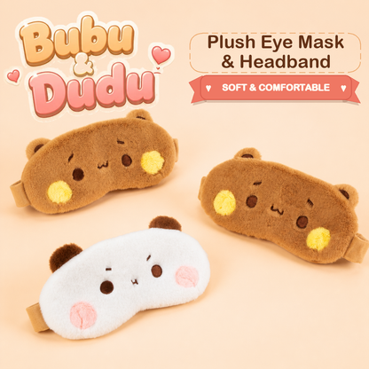 Bubu & Dudu Multi-Purpose Plush Eye Mask Headband