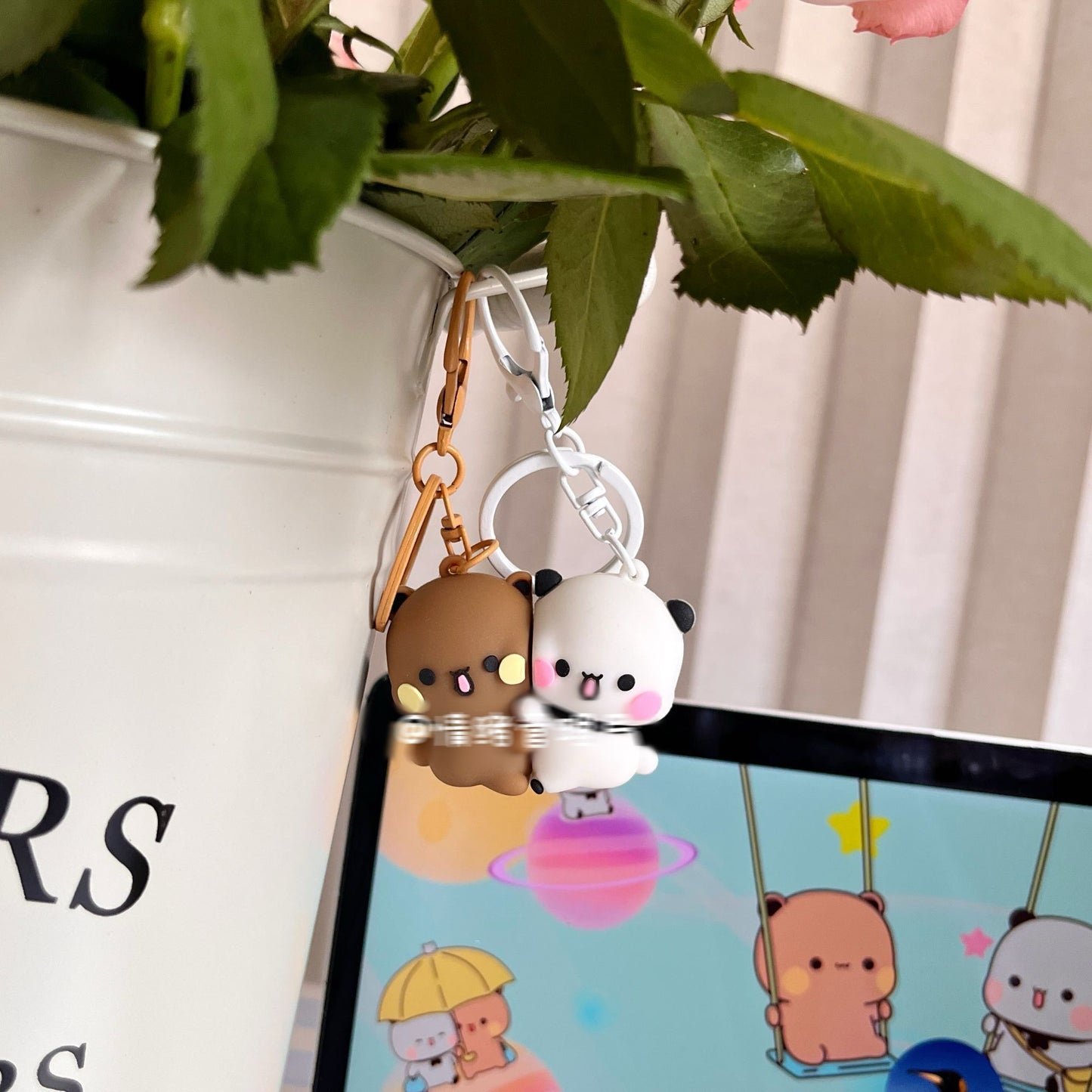 布布一二迷你磁吸贴贴钥匙扣Bubu Dudu Mini Magnetic Keychain