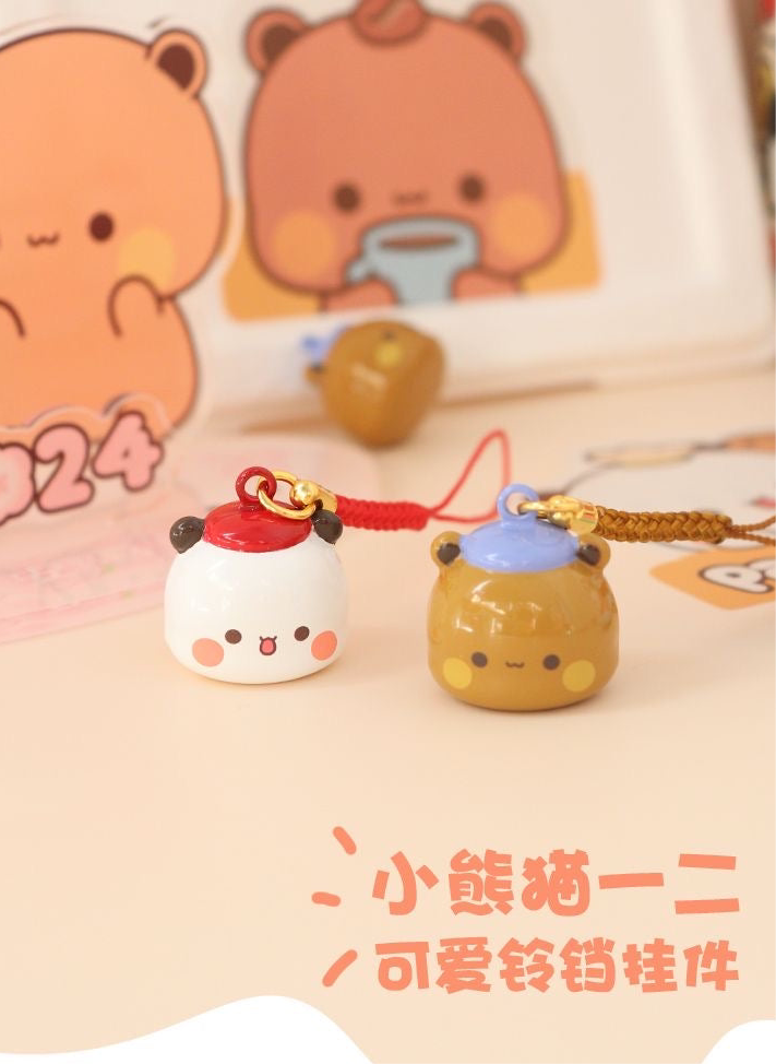 一二布布可爱铃铛挂招财挂链Bubu& Dudu Lucky Bell Keychain Charm