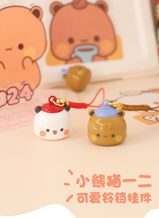 一二布布可爱铃铛挂招财挂链Bubu& Dudu Lucky Bell Keychain Charm