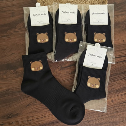 Bubu Dudu Unisex Mid-Calf Cotton Socks