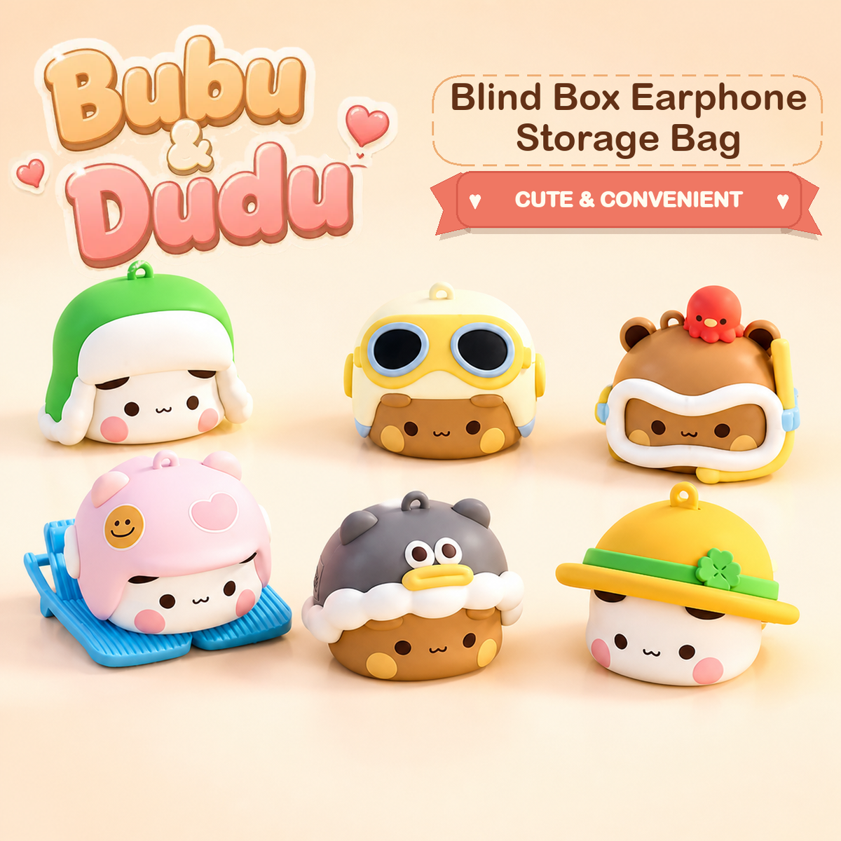 Bubu Dudu Blind Box Earphone Storage Bag