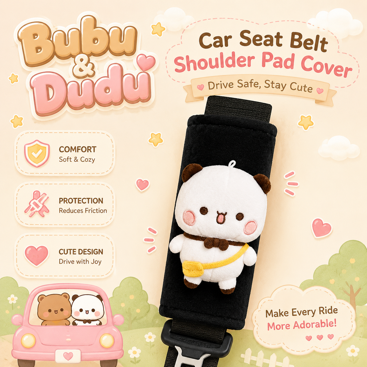 Bubu Dudu Car Seat Belt Shoulder Pad Cover