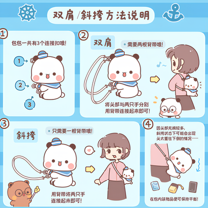 Bubu Dudu Sailor Plush Shoulder and Crossbody Bag