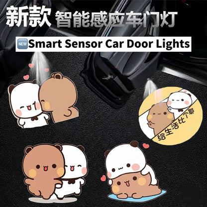 布布一二車門自動感應投影迎賓燈