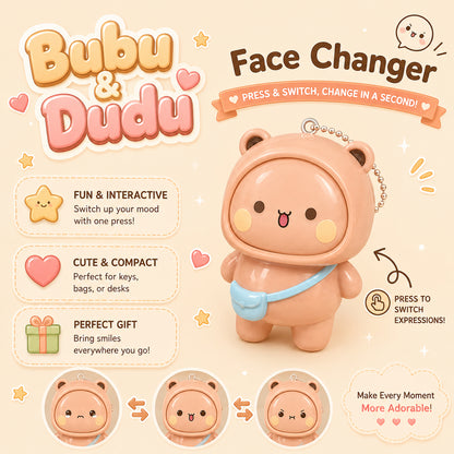 Bubu Dudu Face Changer Keychain detail image 2