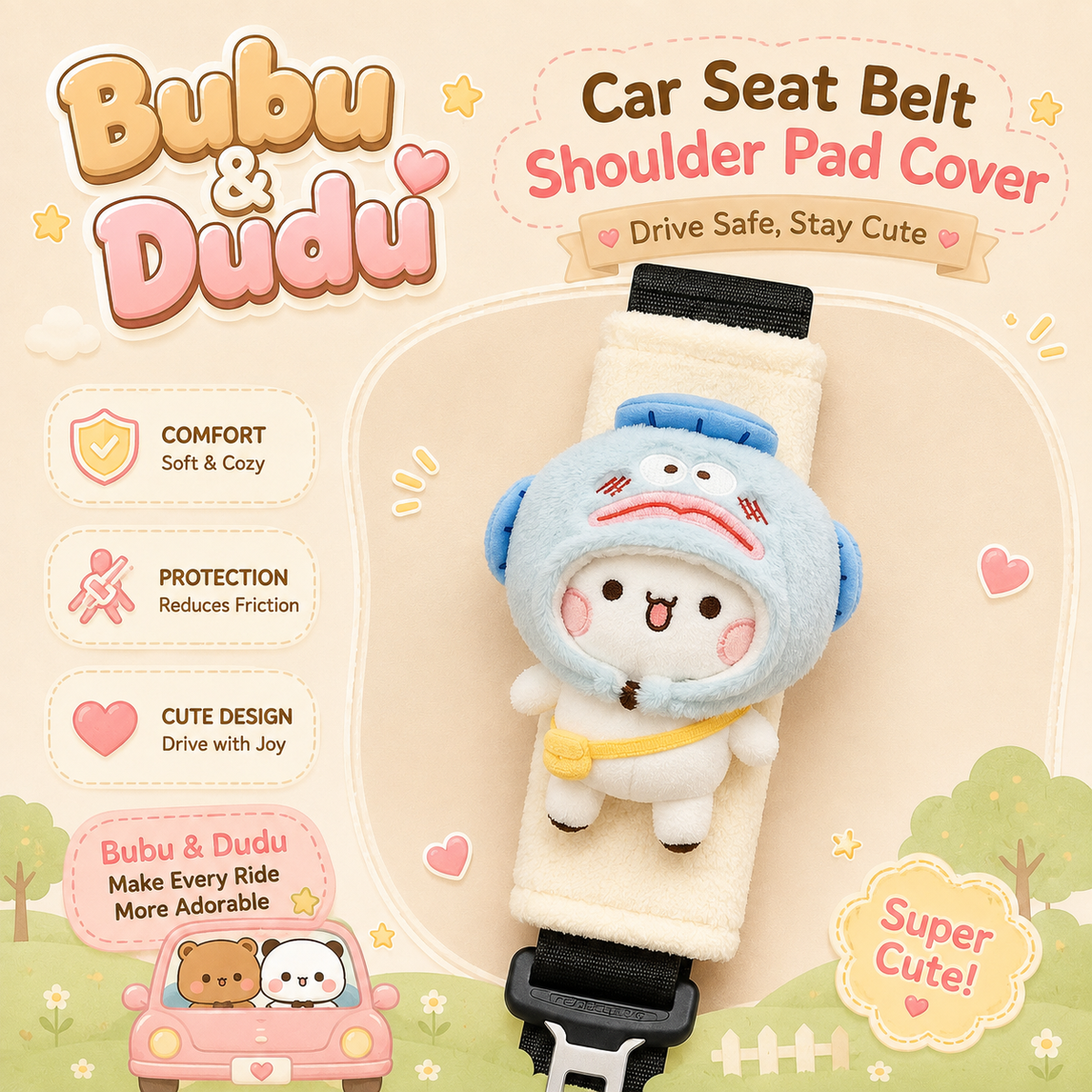 Bubu Dudu Car Seat Belt Shoulder Pad Cover