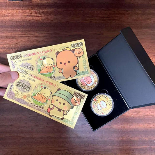 一二布布周边金属纪念币情侣礼物Bubu & Dudu Metal Coin Gift Set