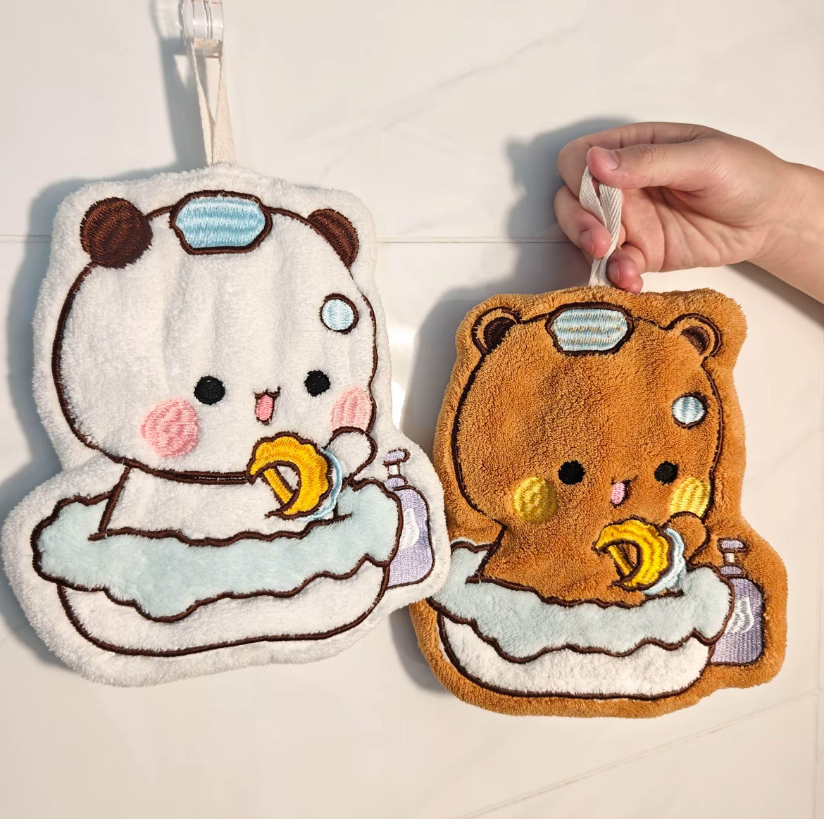 一二布布挂式可爱吸水擦手巾 Bubu & Dudu Hanging Hand Towel