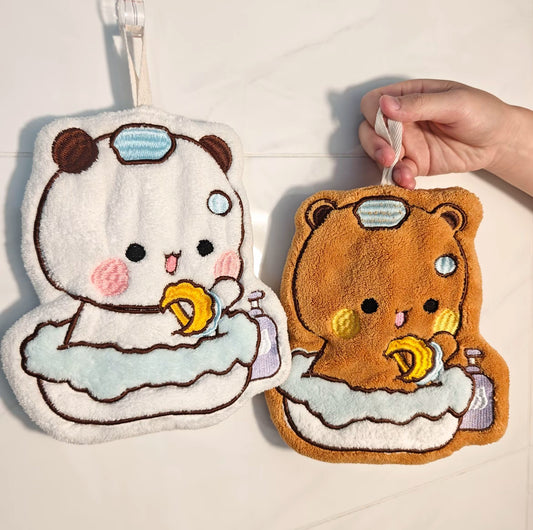 一二布布挂式可爱吸水擦手巾 Bubu & Dudu Hanging Hand Towel