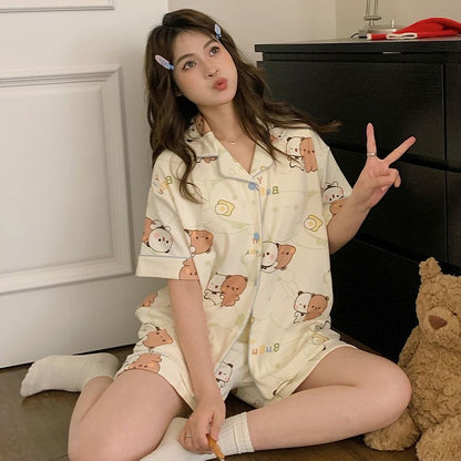 Bubu & Dudu Short-Sleeve Pajamas detail image 2