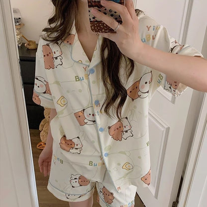 Bubu & Dudu Short-Sleeve Pajamas detail image 5