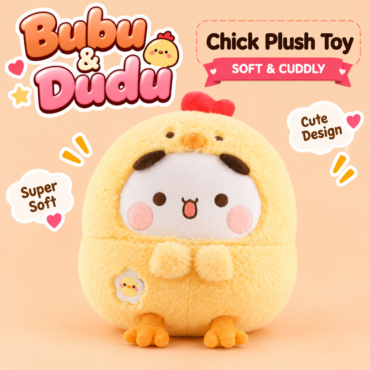 Bubu Dudu Chick Bouncy Plush Toys