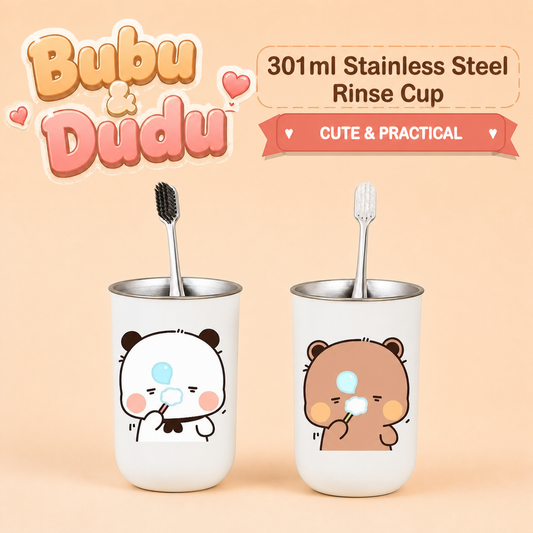 Bubu Dudu 301ml Stainless Steel Rinse Cup cover