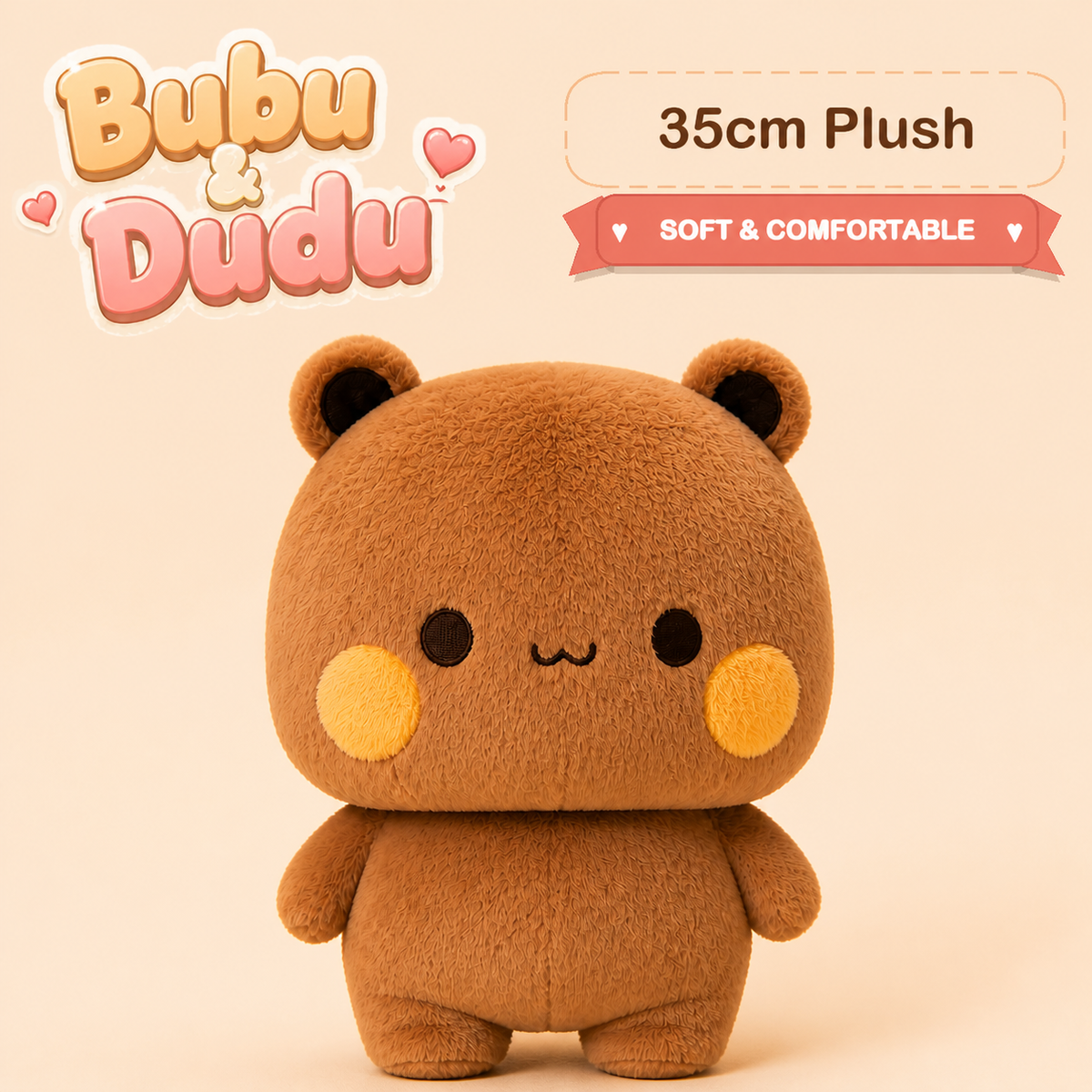 Bubu Dudu 35cm Plush - brown Dudu single