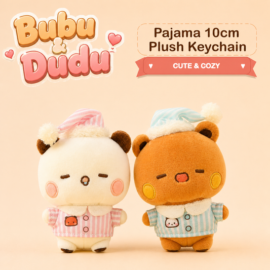 Bubu & Dudu Pajama 10cm Plush Keychain cover