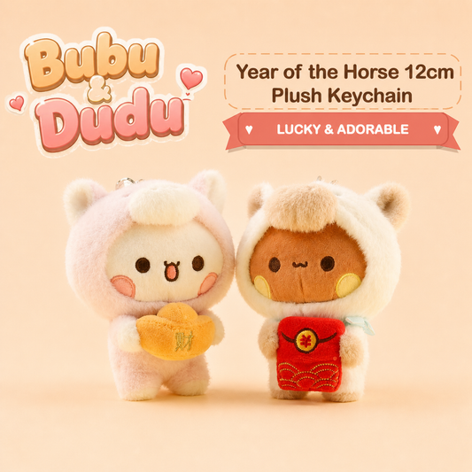 Bubu & Dudu Year of the Horse 12cm Plush Keychain cover