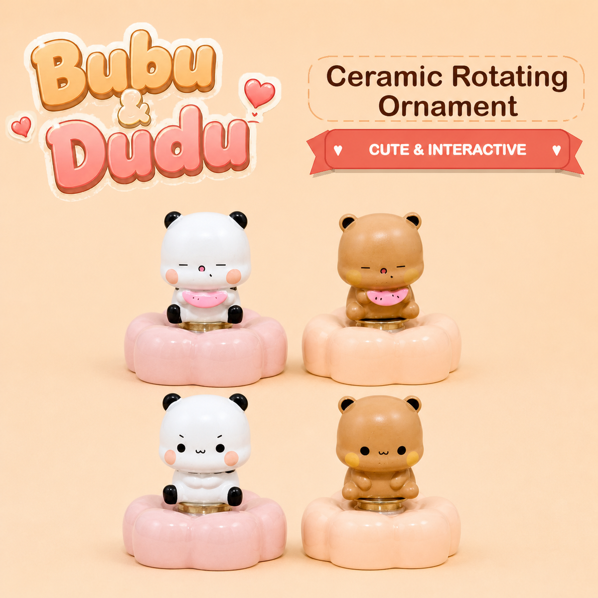 Ceramic Bubu Dudu Rotating Ornament cover