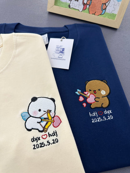 Bubu & Dudu Custom Embroidered T-Shirt detail image 8