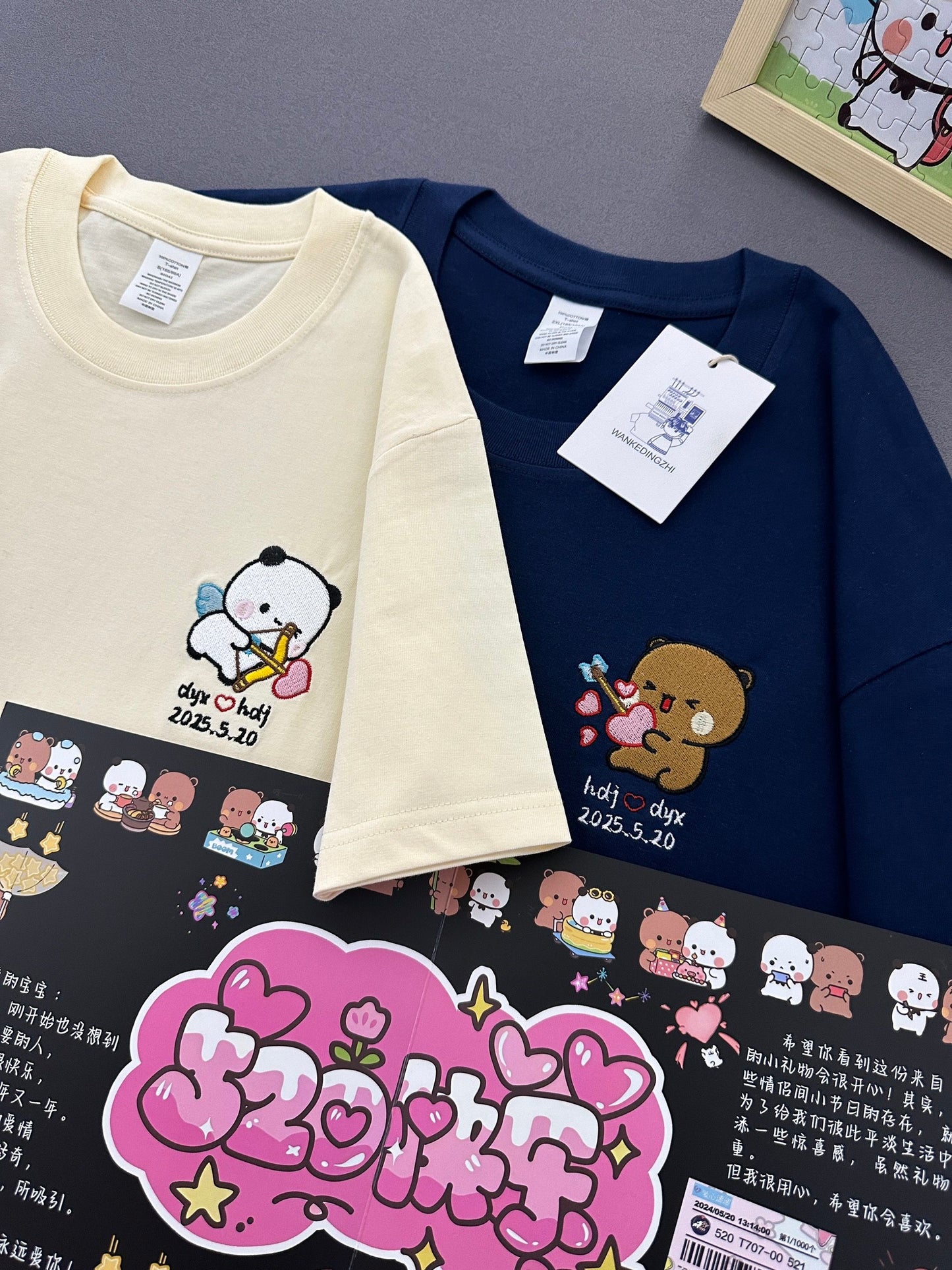 定制丘比特布布一二刺绣/印花上衣 Bubu&Dudu Custom T shirt